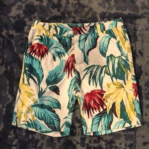 Nautical swim trunks